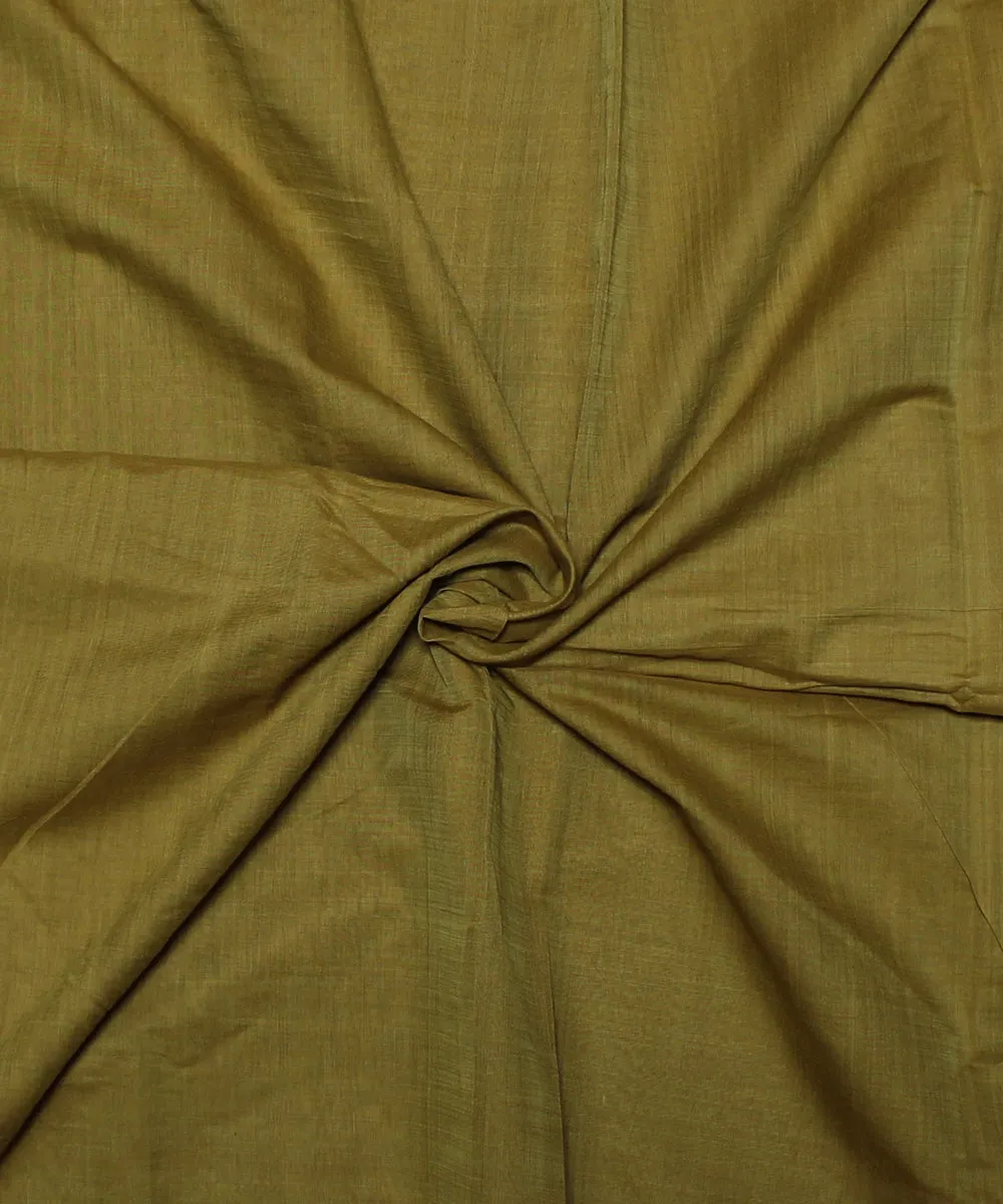 0.7m Olive green handwoven cotton mangalgiri fabric