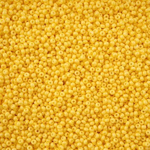 11-43234, Czech 22g Yellow Chalk Dyed Solgel