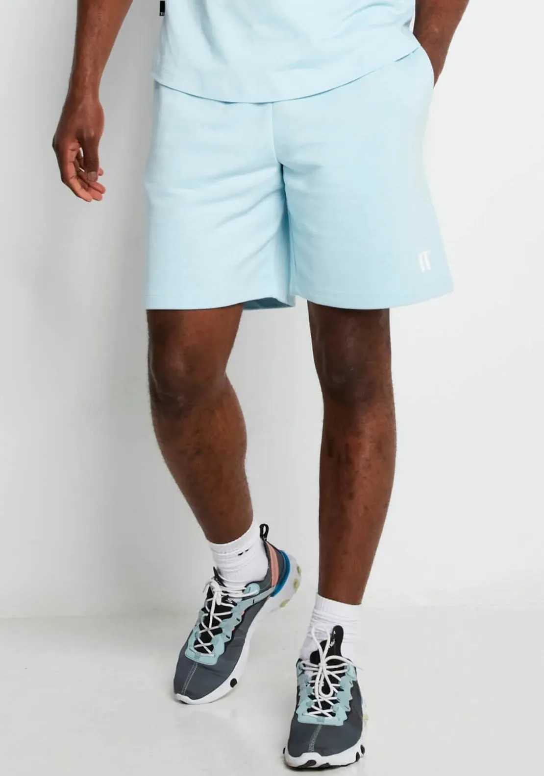 11 Degrees Core Sweat Shorts, Light Blue