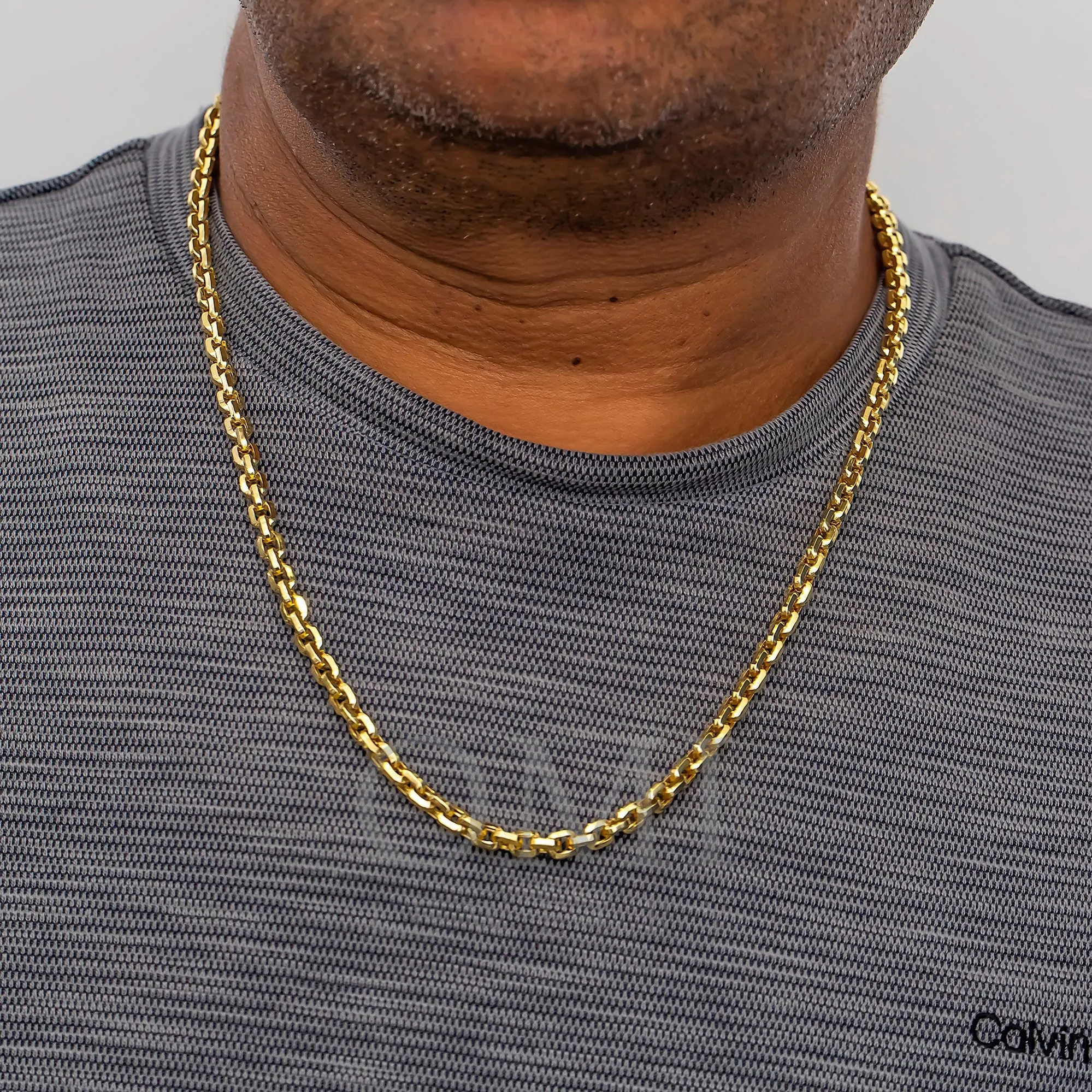 14K GOLD 3MM BOX CHAIN