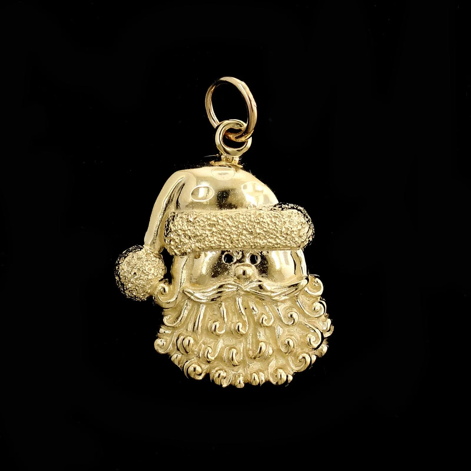 14K Yellow Gold Estate Santa Claus Charm