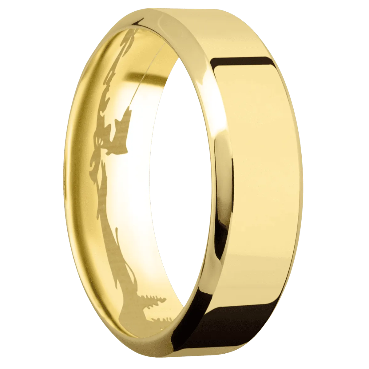 14K Yellow Gold with Polish , Polish Finish