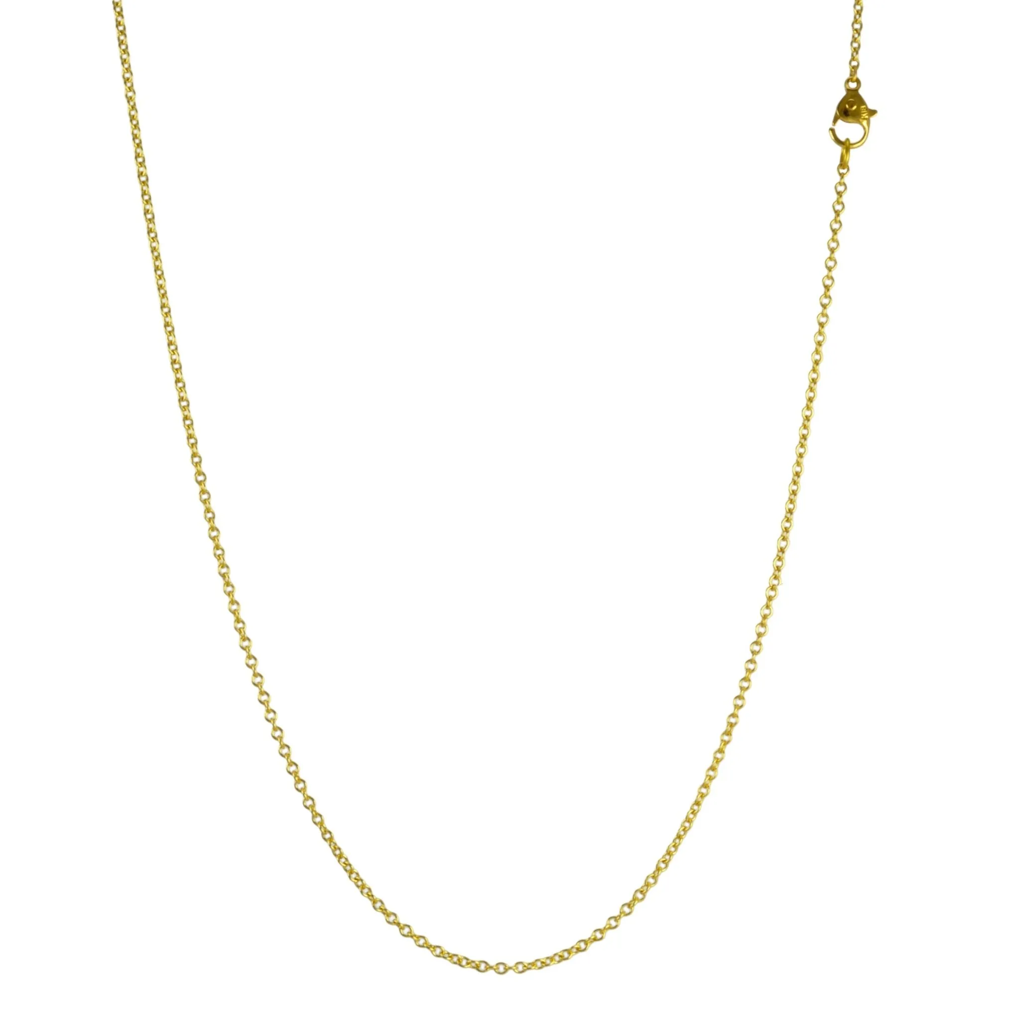 18K Gold Cable Link Chain in 16