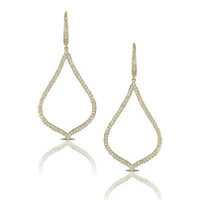 18ky Diamond Drop Earrings