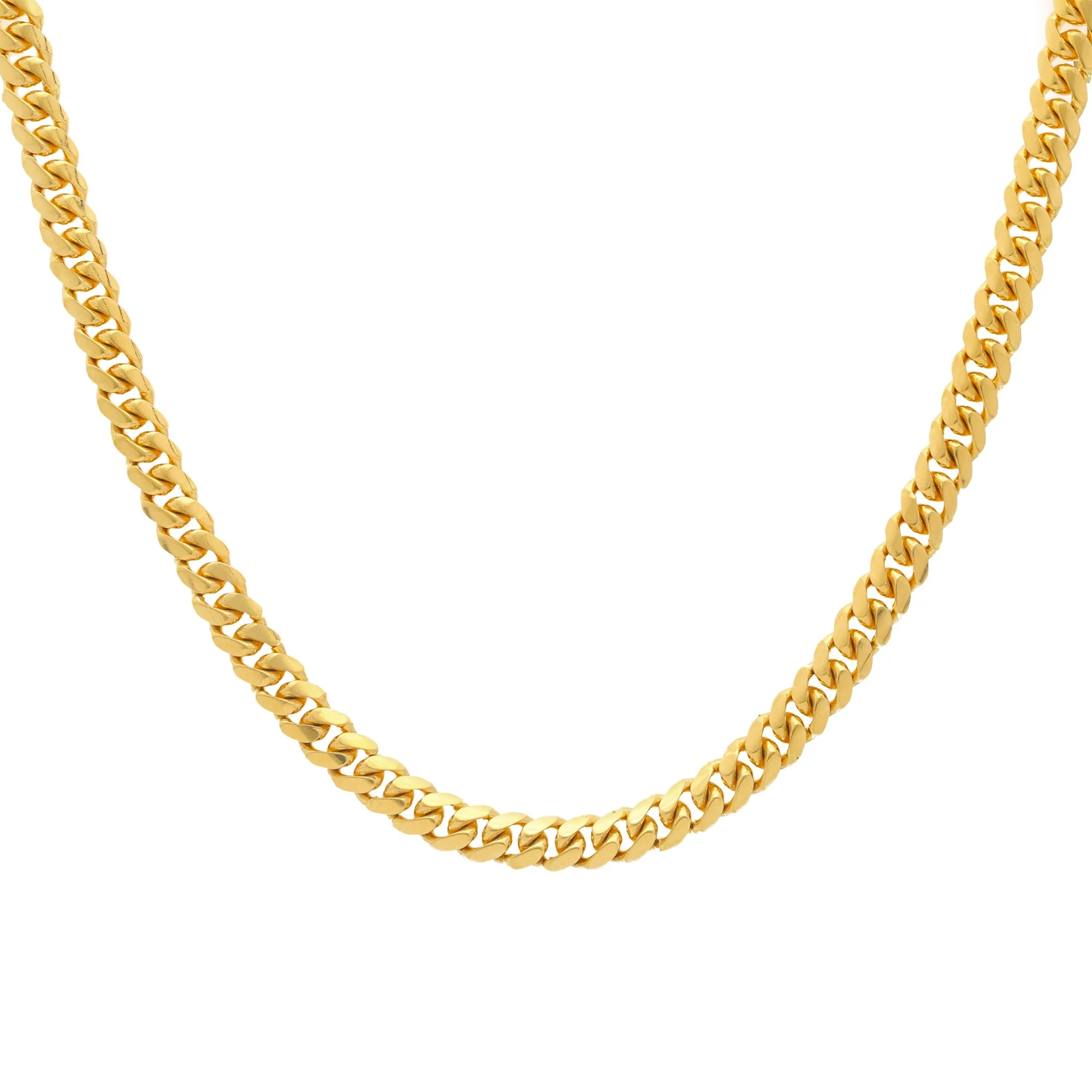 22K Yellow Gold Cuban Link Chain (99.3gm)