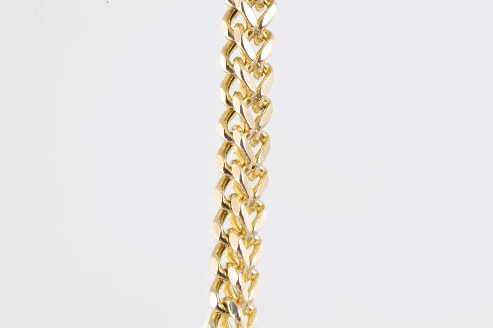 24" 14k Yellow Gold Cubic Wheat Chain (17.44g.)