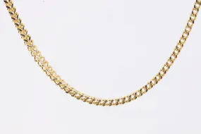 24" 14k Yellow Gold Cubic Wheat Chain (17.44g.)