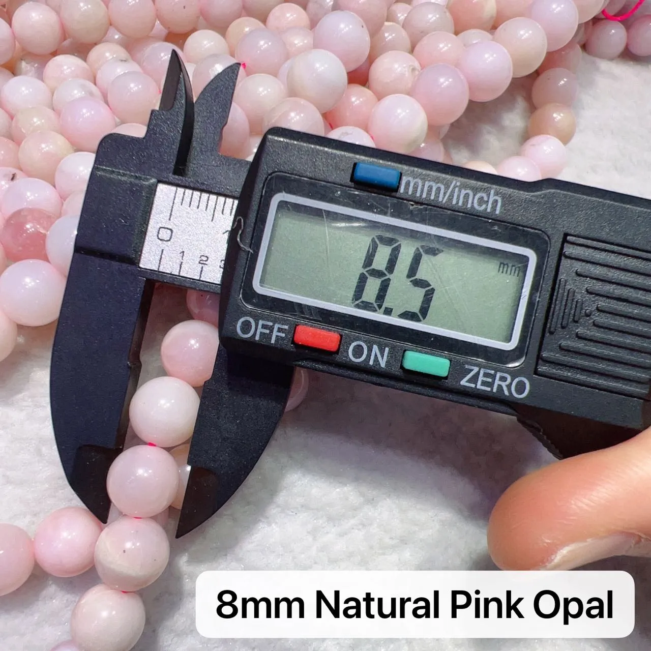 6mm - 8mm Natural Pink Opal Round Bead Strands for DIY Jewelry Project