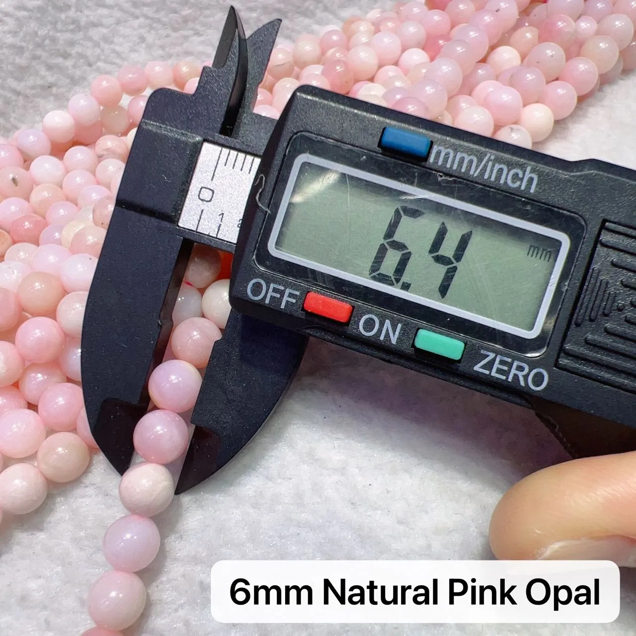 6mm - 8mm Natural Pink Opal Round Bead Strands for DIY Jewelry Project