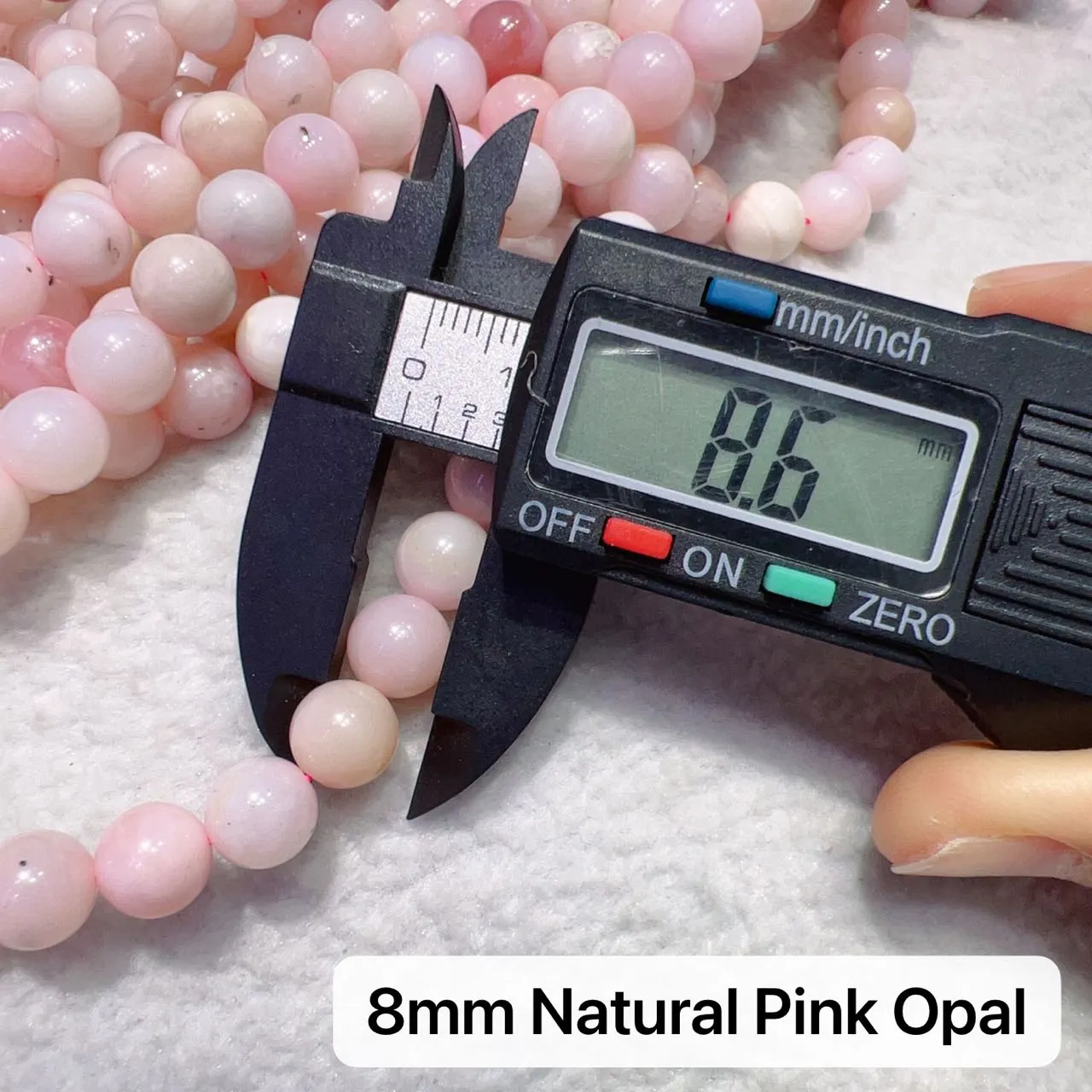 6mm - 8mm Natural Pink Opal Round Bead Strands for DIY Jewelry Project