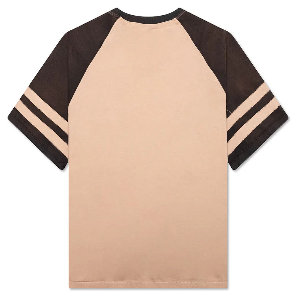 Action S/S Raglan - Khaki/Black