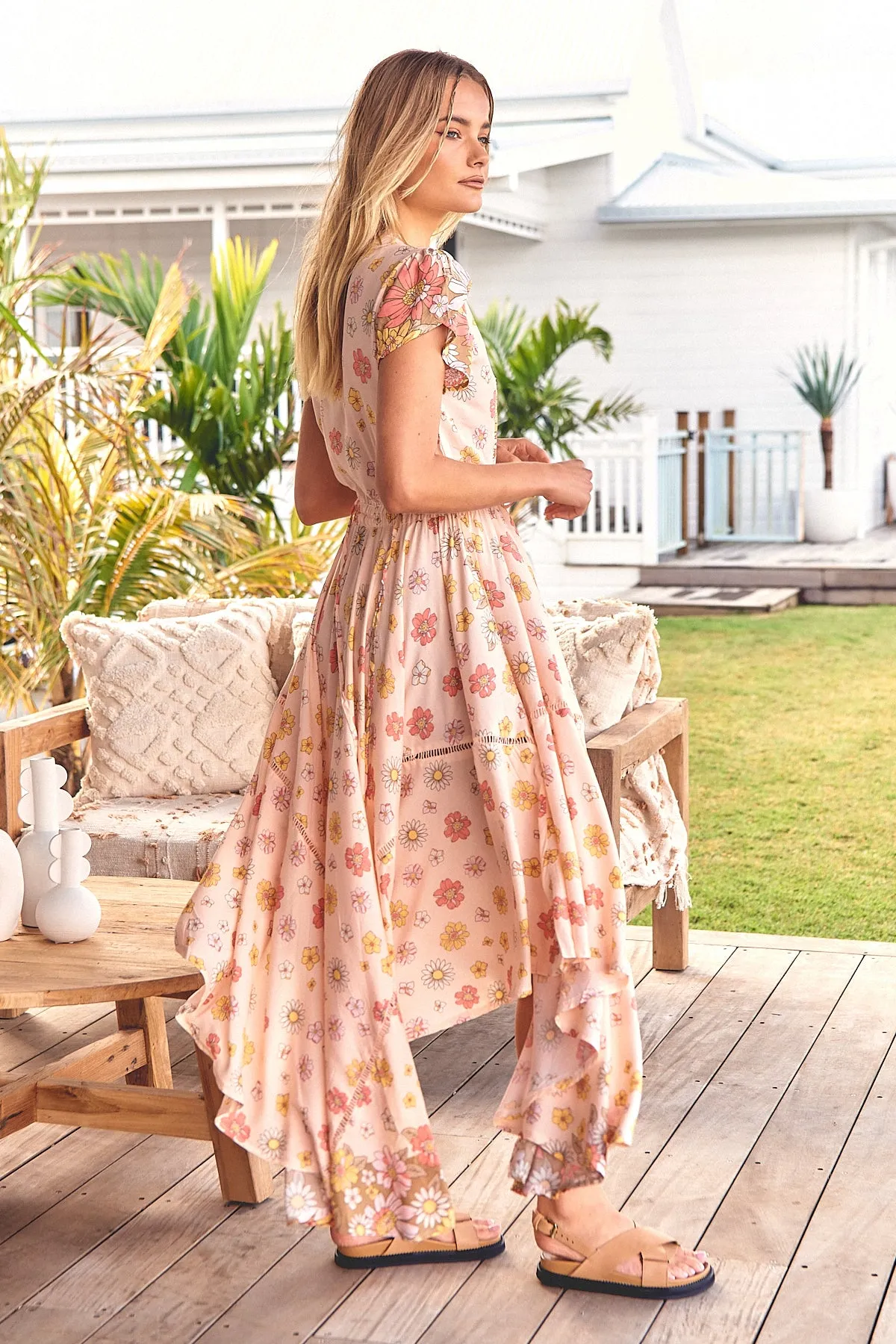 Alba Maxi Dress - Pink Floral