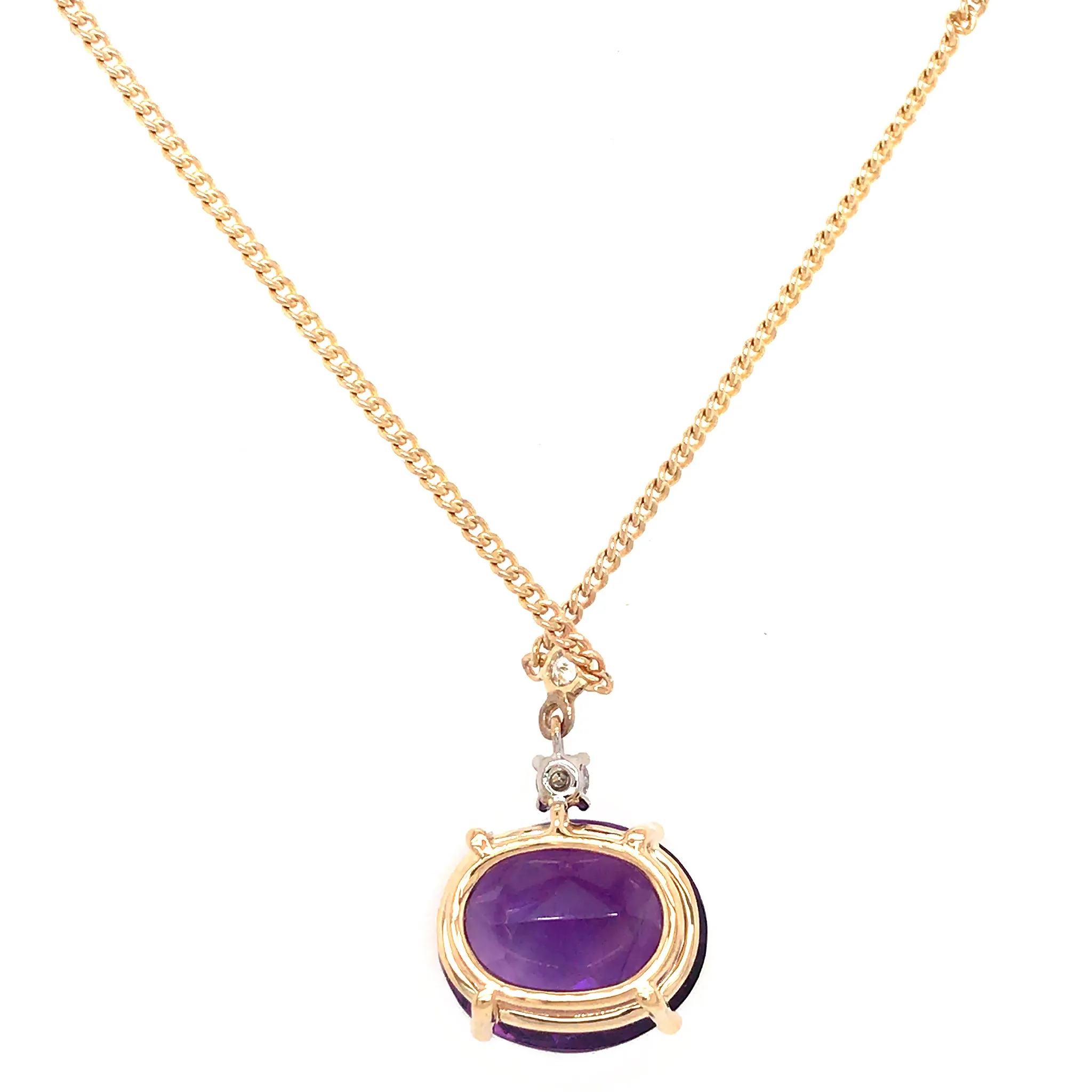 Amethyst Diamond By the Yard Necklace