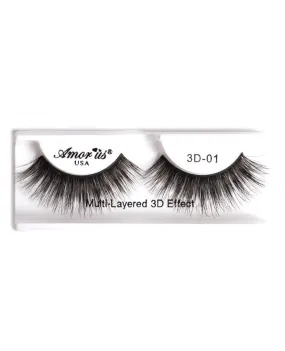 Amor Us 3D Faux Mink Eyelashes - 01