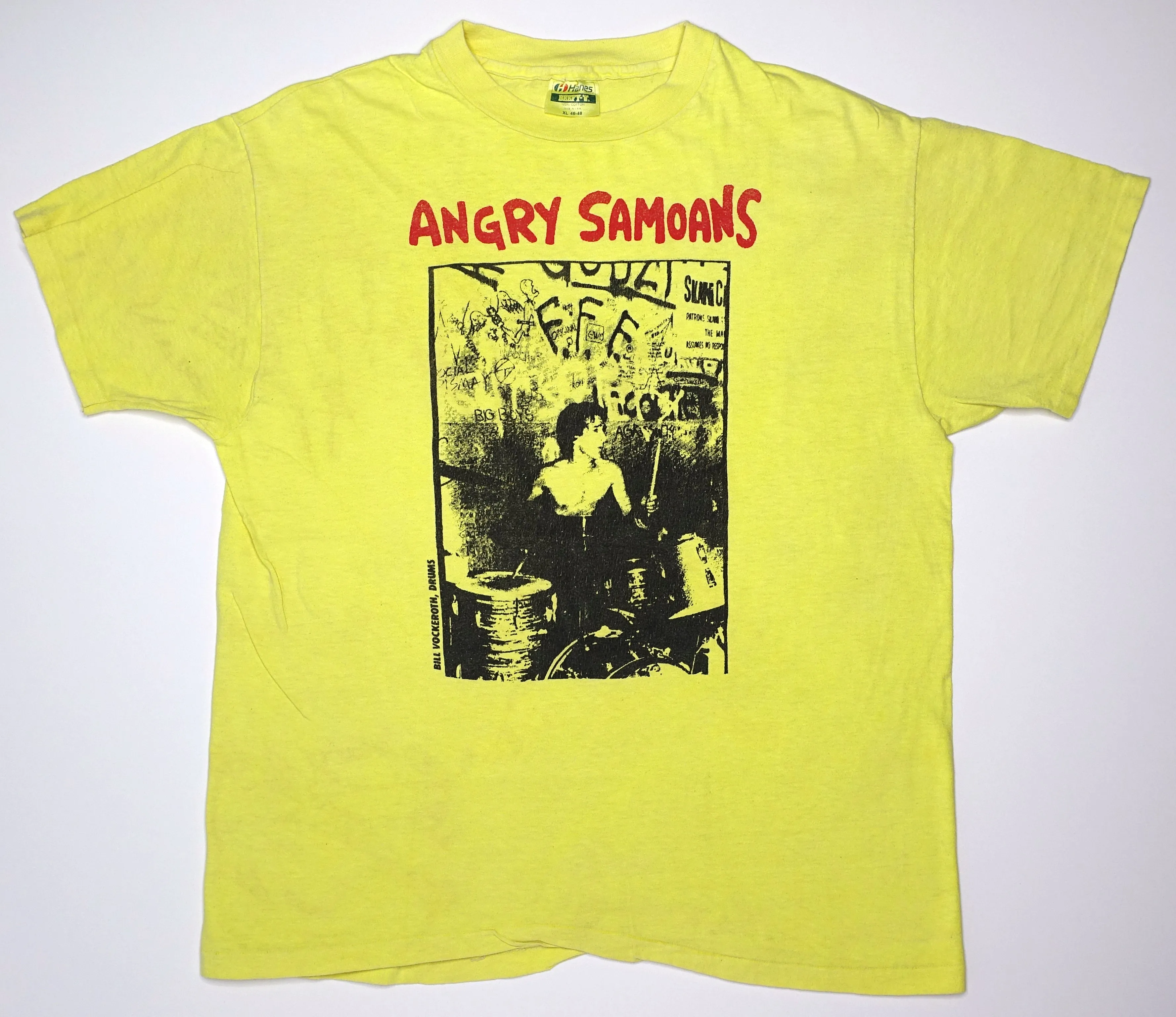 Angry Samoans – Drummer Portrait 90's Tour Shirt Size XL