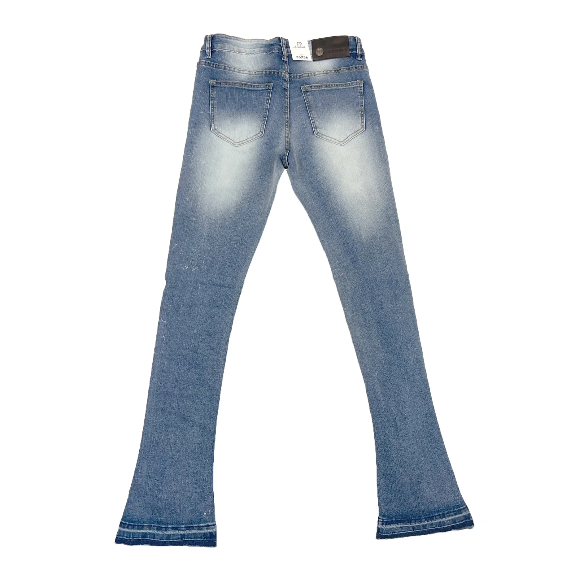 Argonaut Ripped Stacked Jean (Medium Blue)