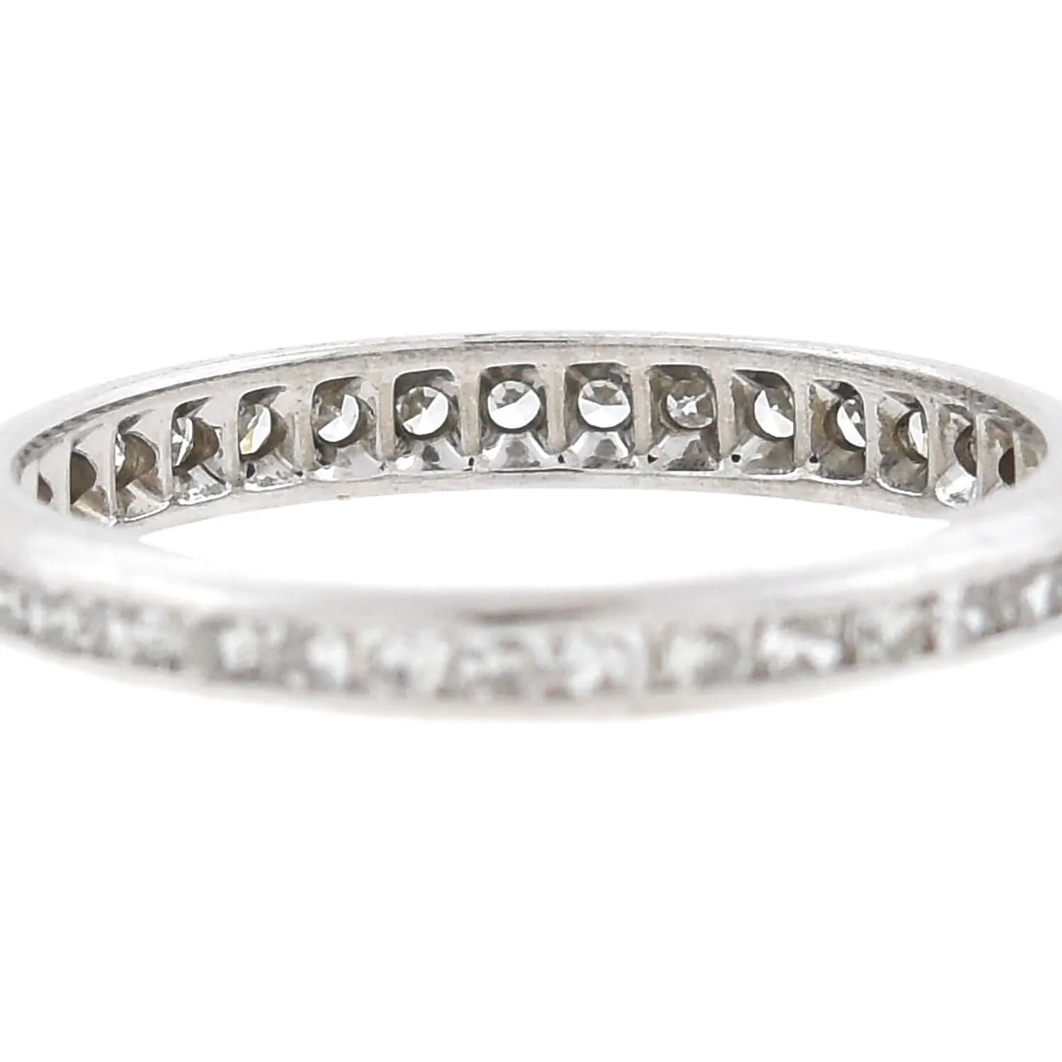 Art Deco 18kt Single Cut Diamond Eternity Band 0.50ctw