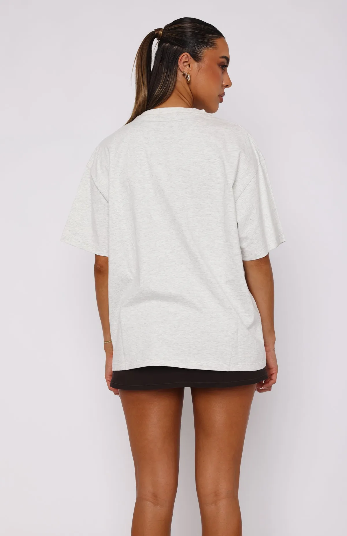 Athletics Department Oversized Tee Grey Marle