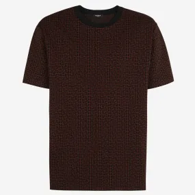 Balmain Monogrammed Jacquard T-Shirt