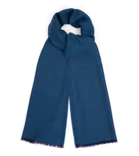 Begg x Co Wispy Solid Superfine Cashmere Scarf: Aegean