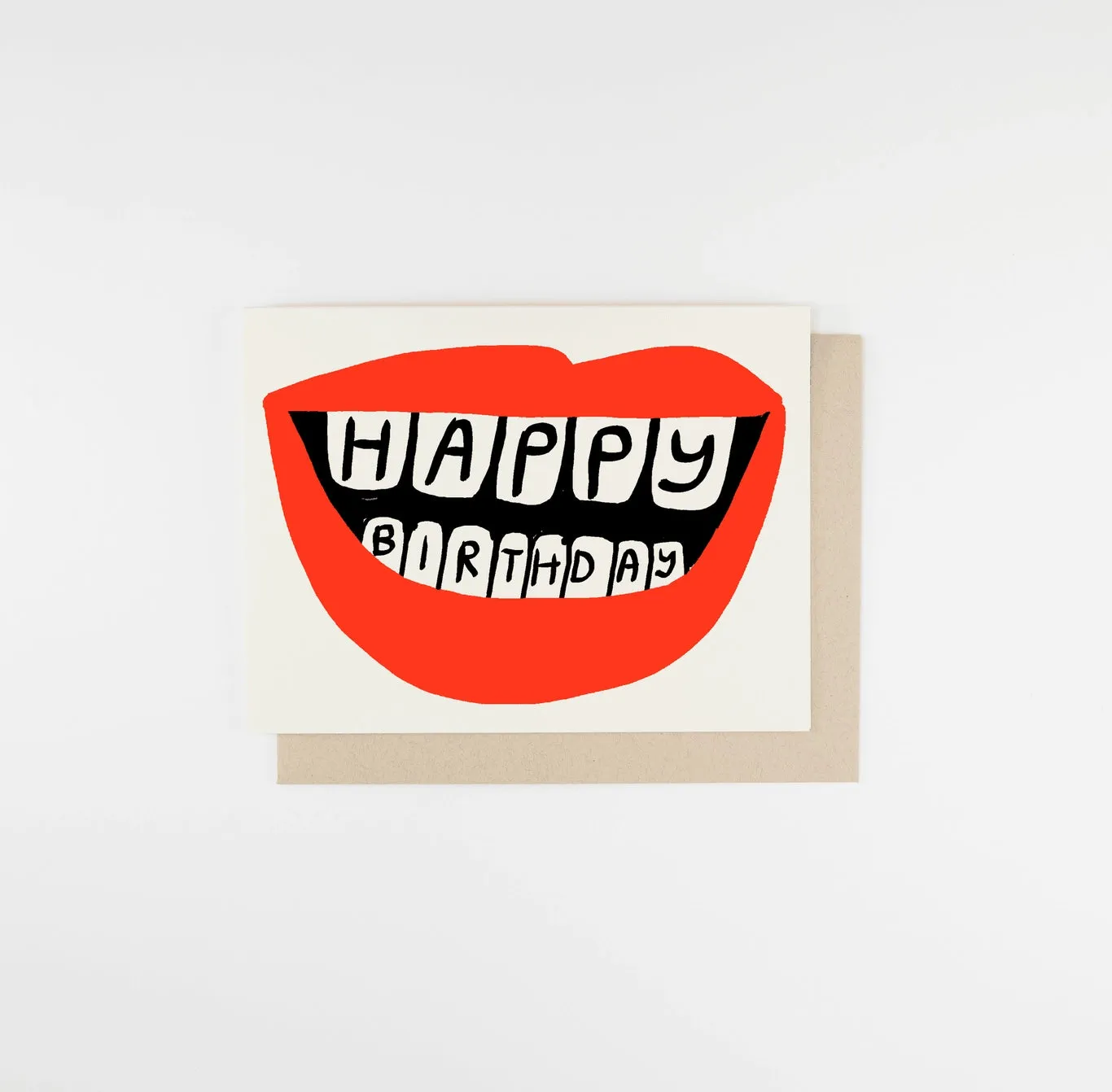 Birthday Lips Notecard