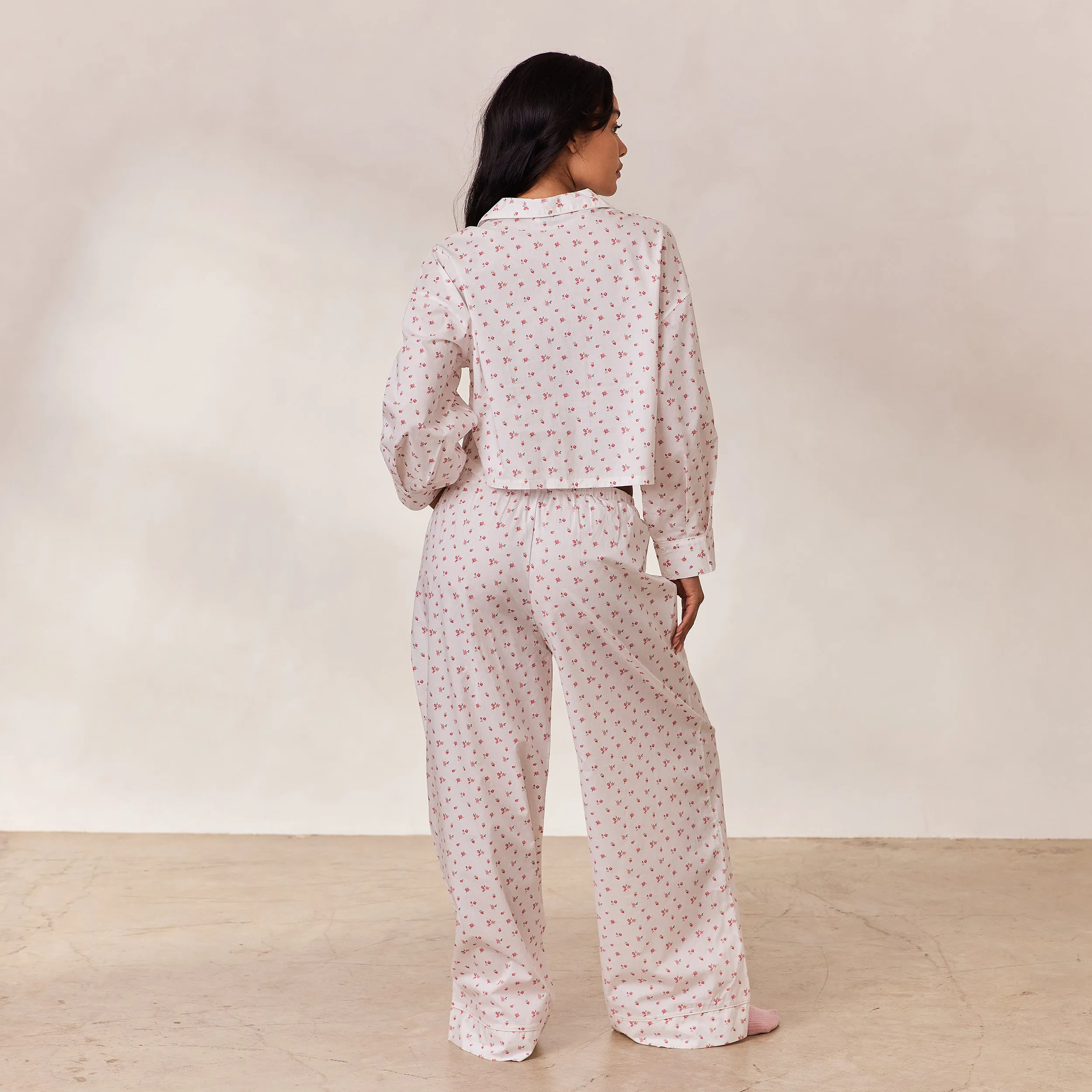 Breakfast Club Pyjama Bottoms - White Print