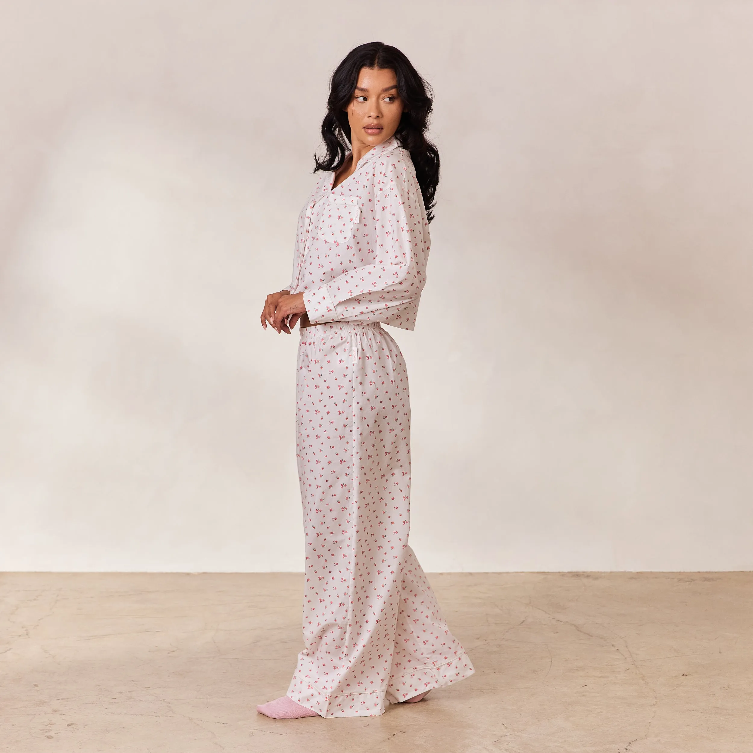 Breakfast Club Pyjama Bottoms - White Print