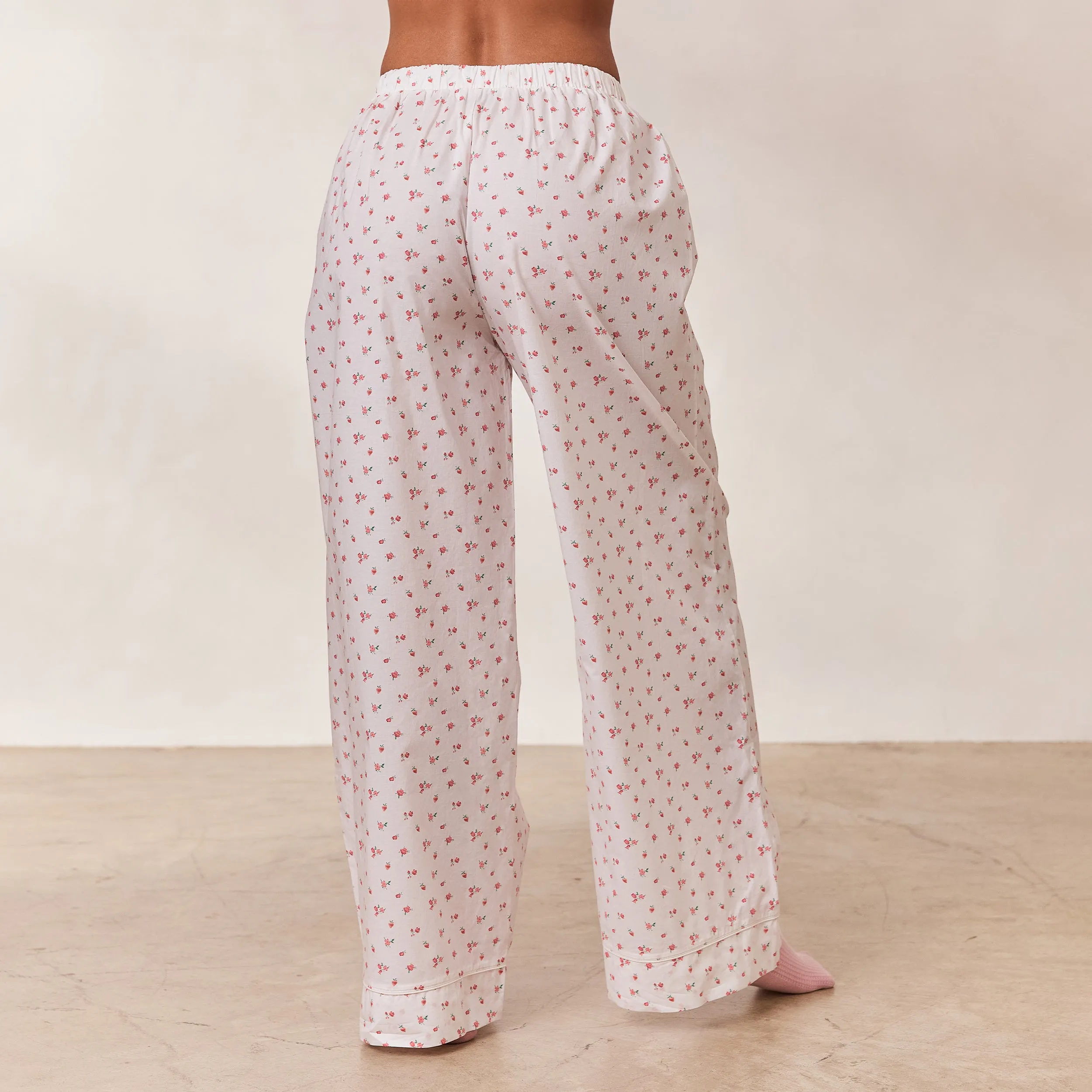 Breakfast Club Pyjama Bottoms - White Print