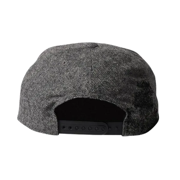 Brixton Oath III Snapback - Black/Grey Herringbone