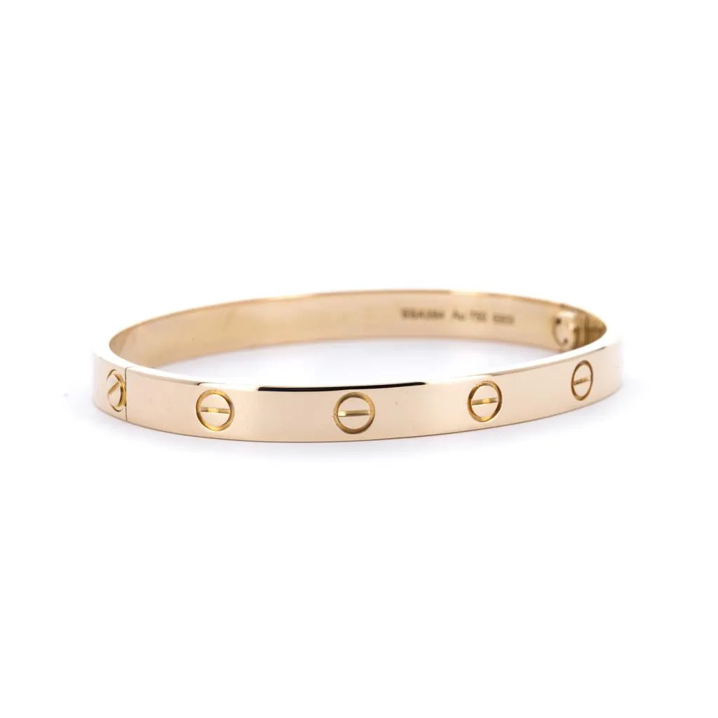 Cartier | Love Bangle, Size 17 - Yellow Gold