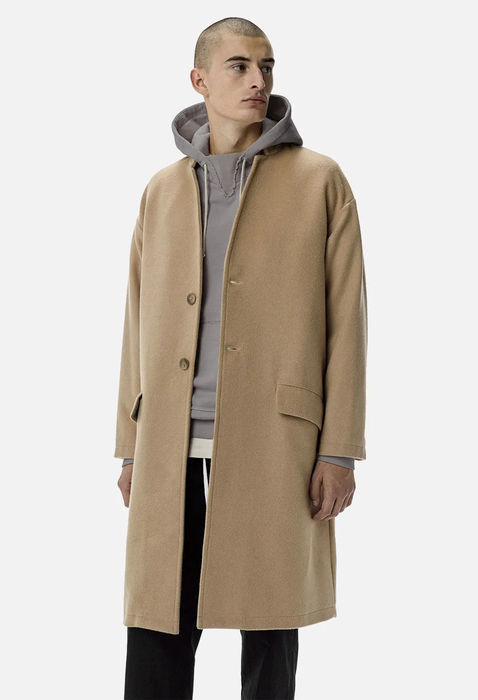 Cashmere Blend Topcoat / Camel