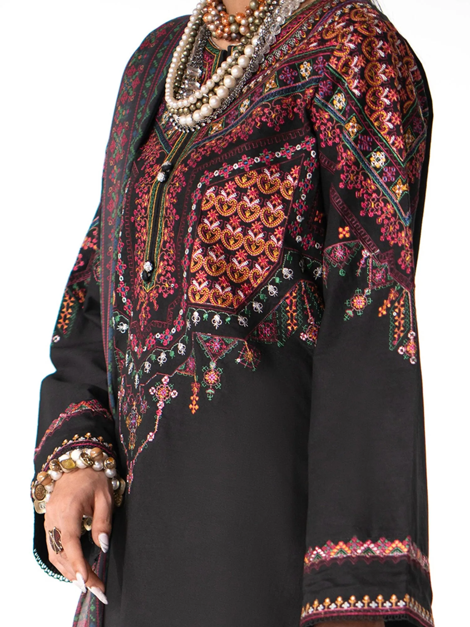 Casual Lite Embroidered Cotton Lawn 3-Piece Suit - Andaleeb