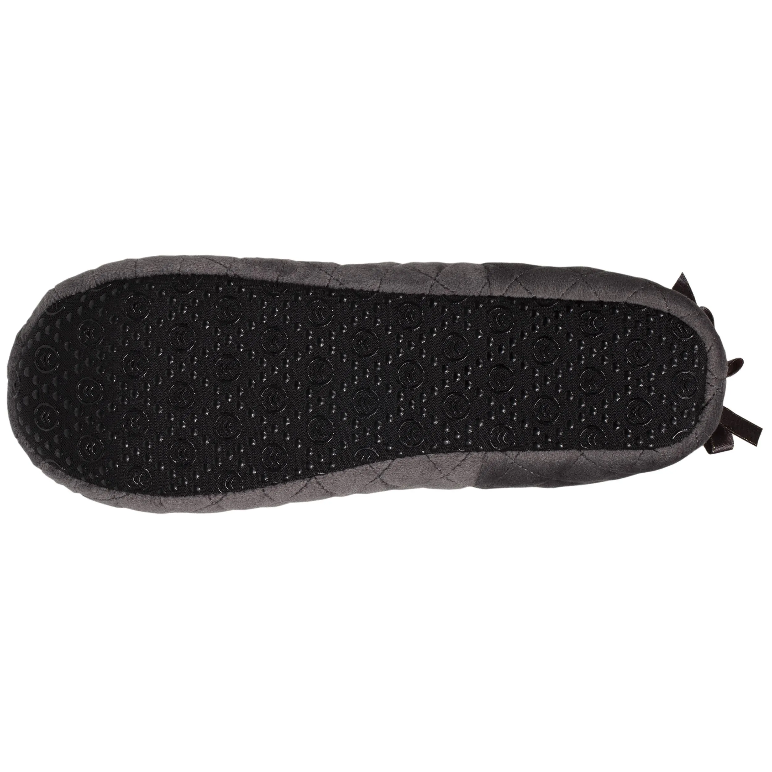 Chaussons bottillons Femme matelassés Gris foncé