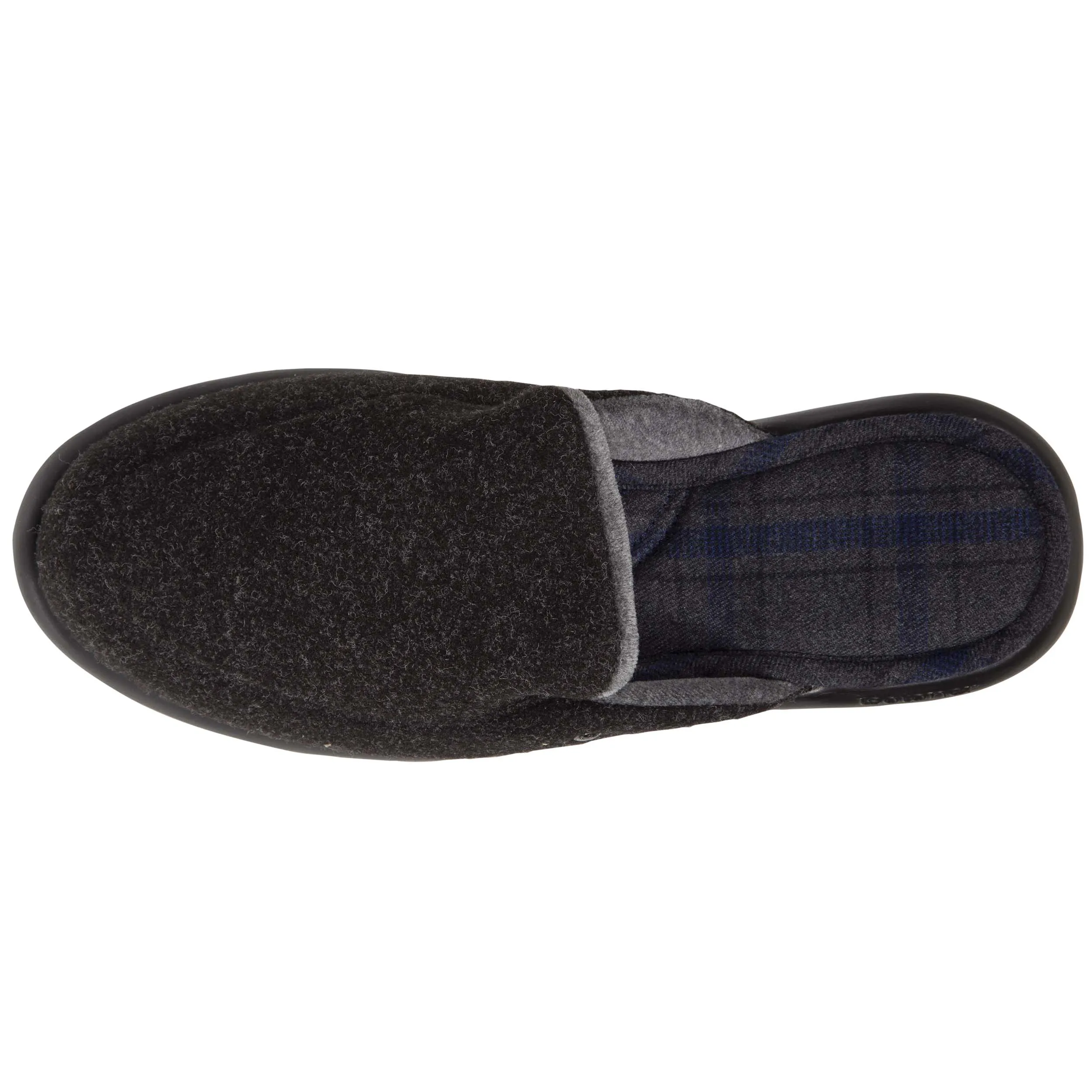 Chaussons mules Homme Noir Chiné