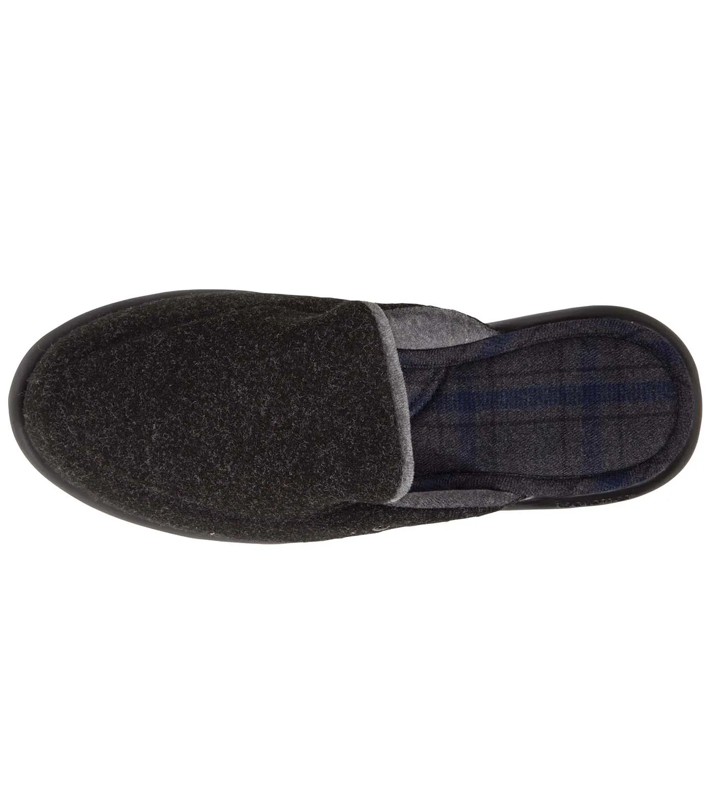 Chaussons mules Homme Noir Chiné