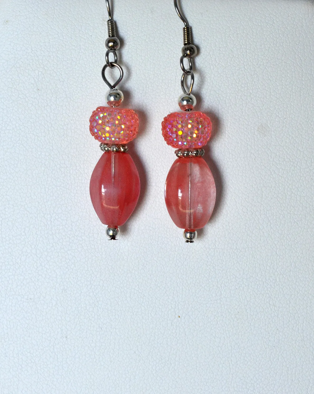 Cherry Quartz Necklace and Earring Set