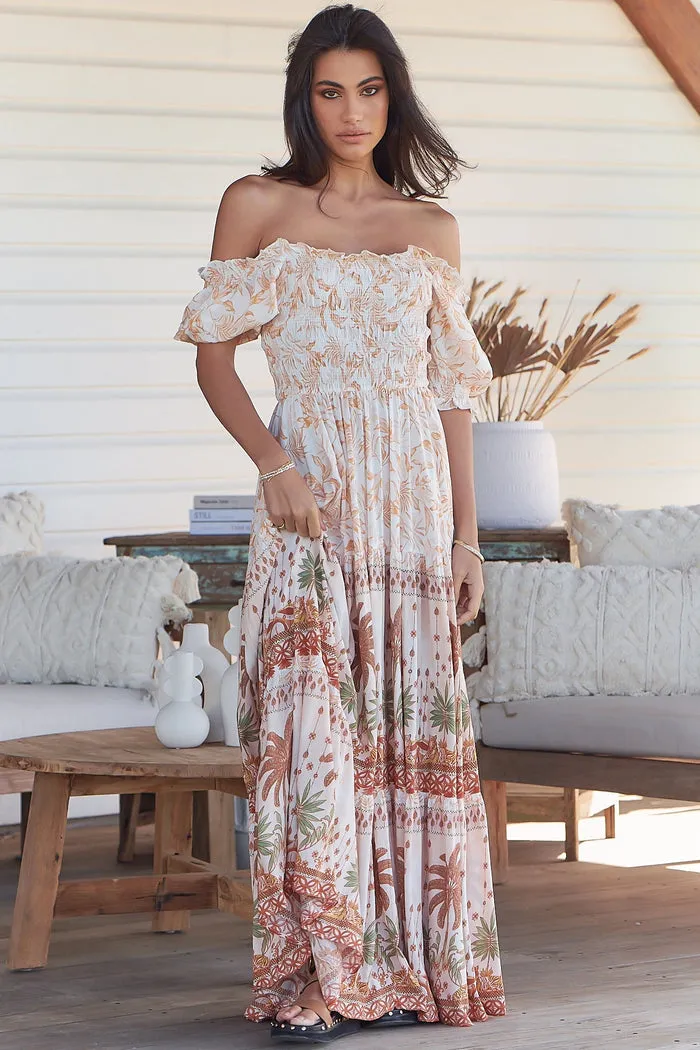 Claudette Maxi Dress Yasmina print