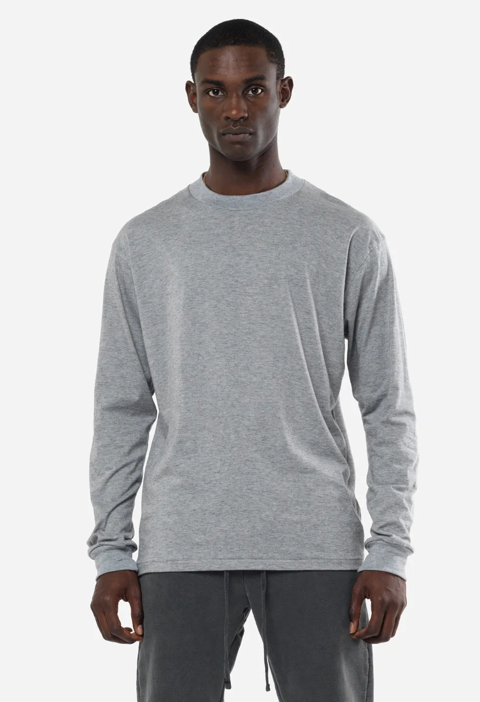 Cotton Cashmere Pullover / Grey