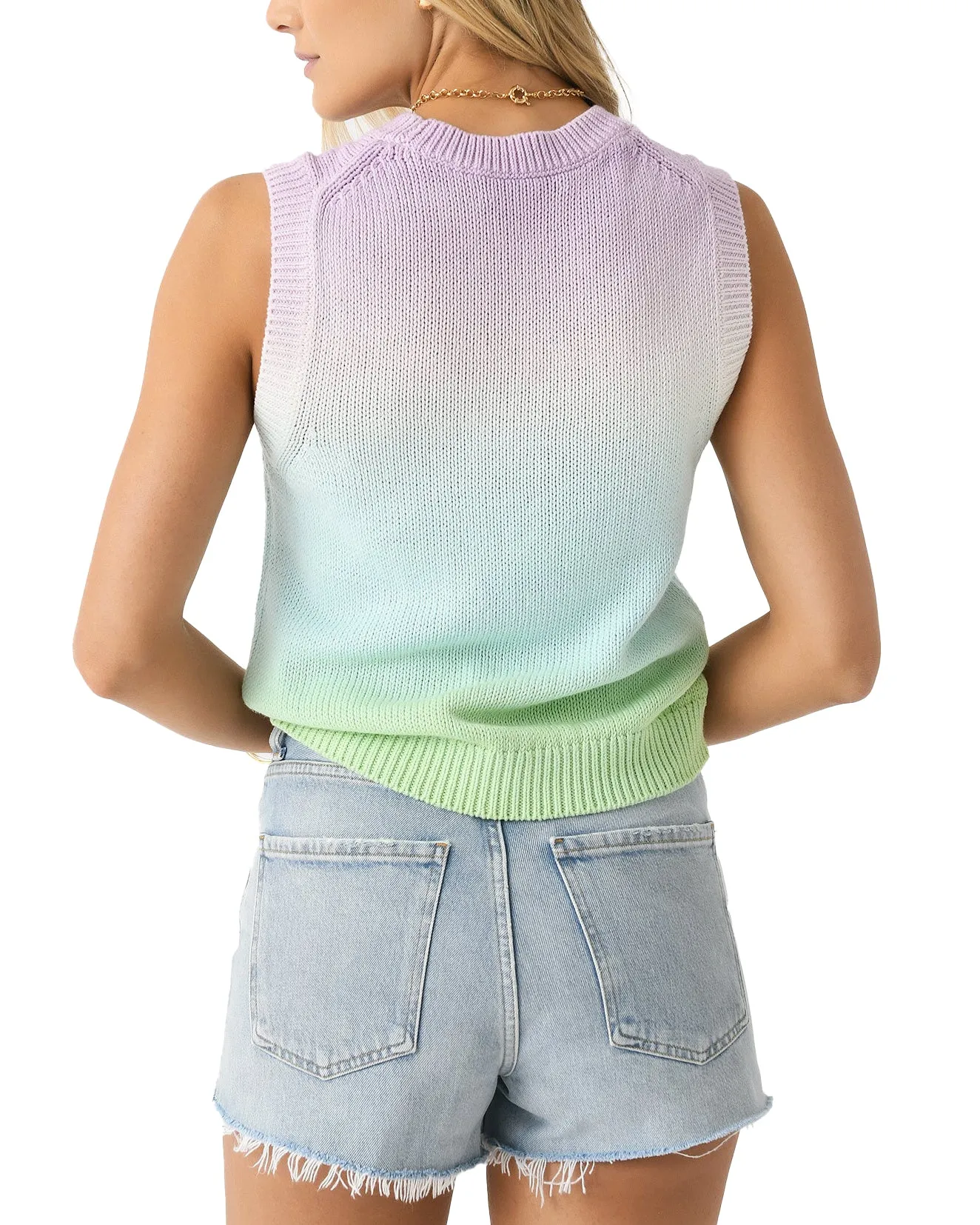 Cotton Linen Dip Dye Shell Top (Multi Combo)