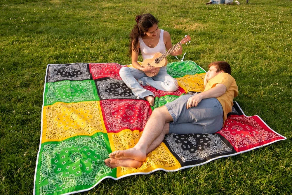 Cotton Patchwork Raggae Bandana Blanket