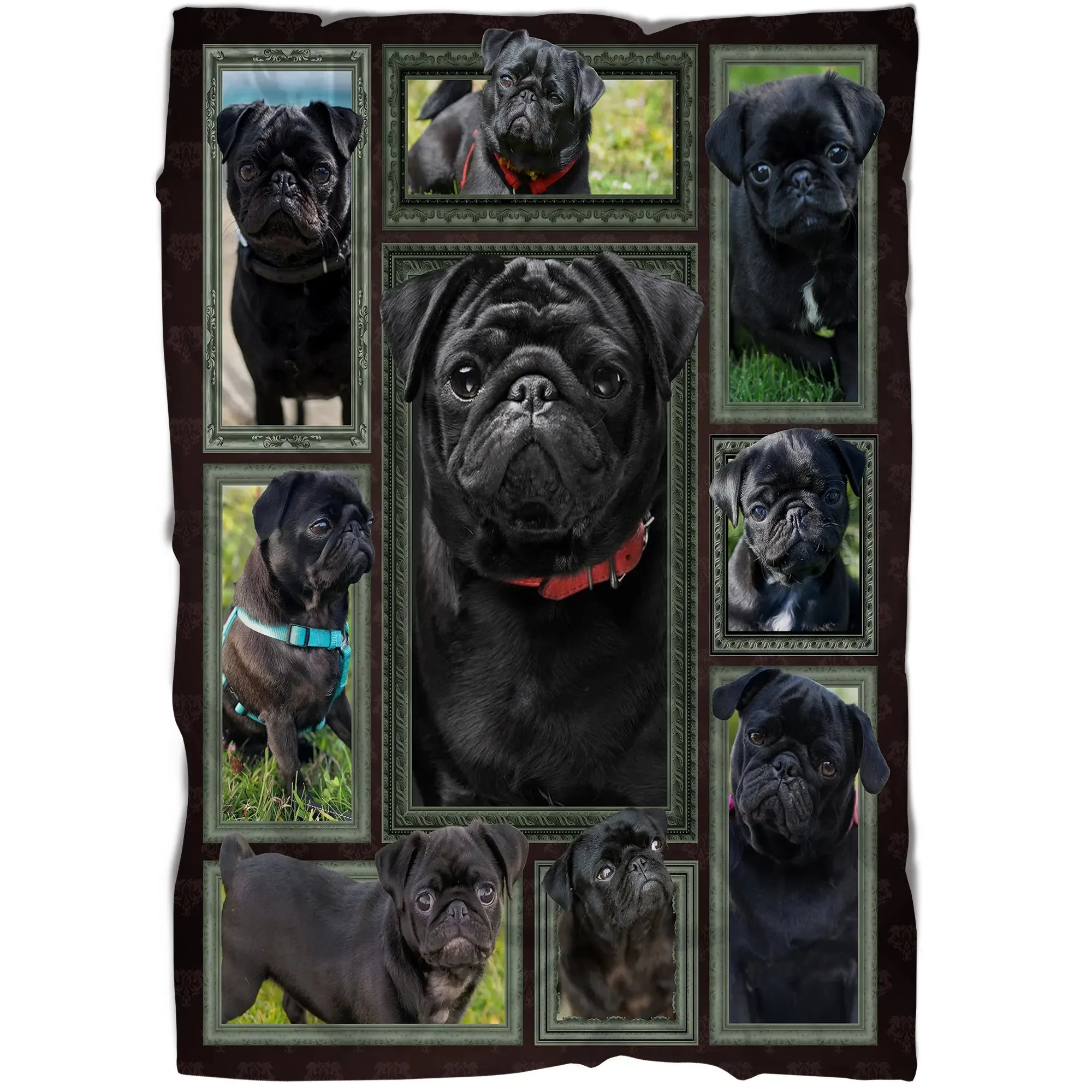 Couverture Pug Such A Cute Black - CT28092224