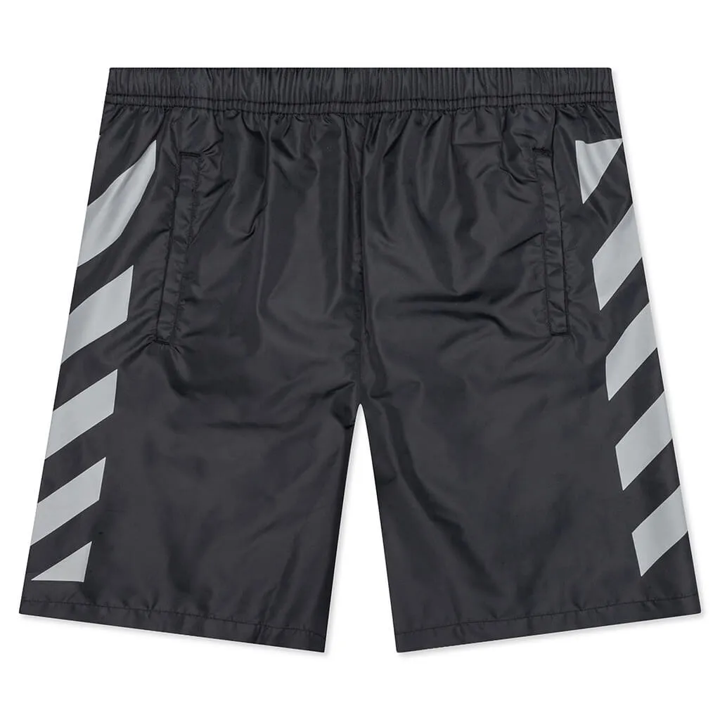 Diag Surfer Swimshorts - Black/Black