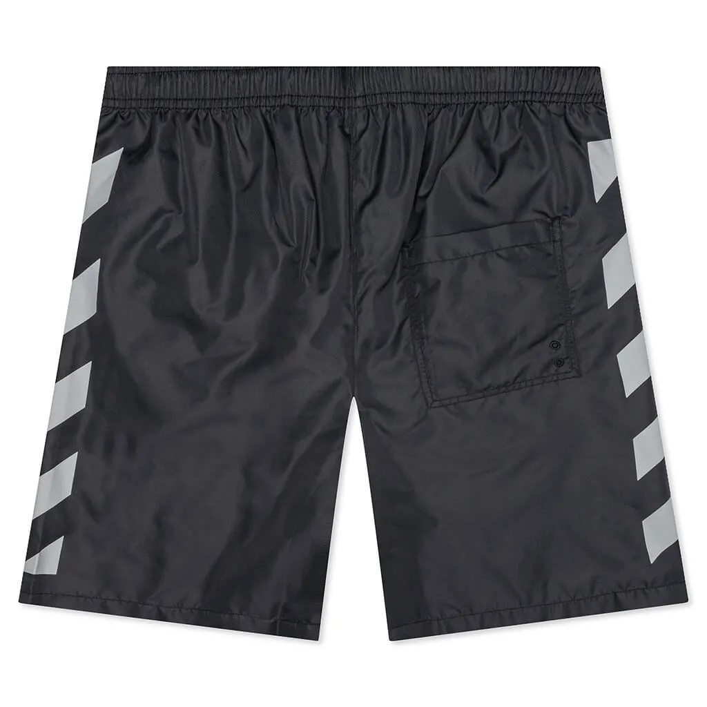 Diag Surfer Swimshorts - Black/Black