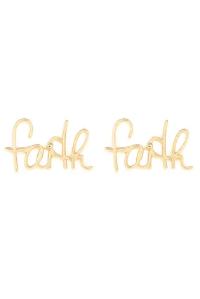 Faith Nameplate Studs