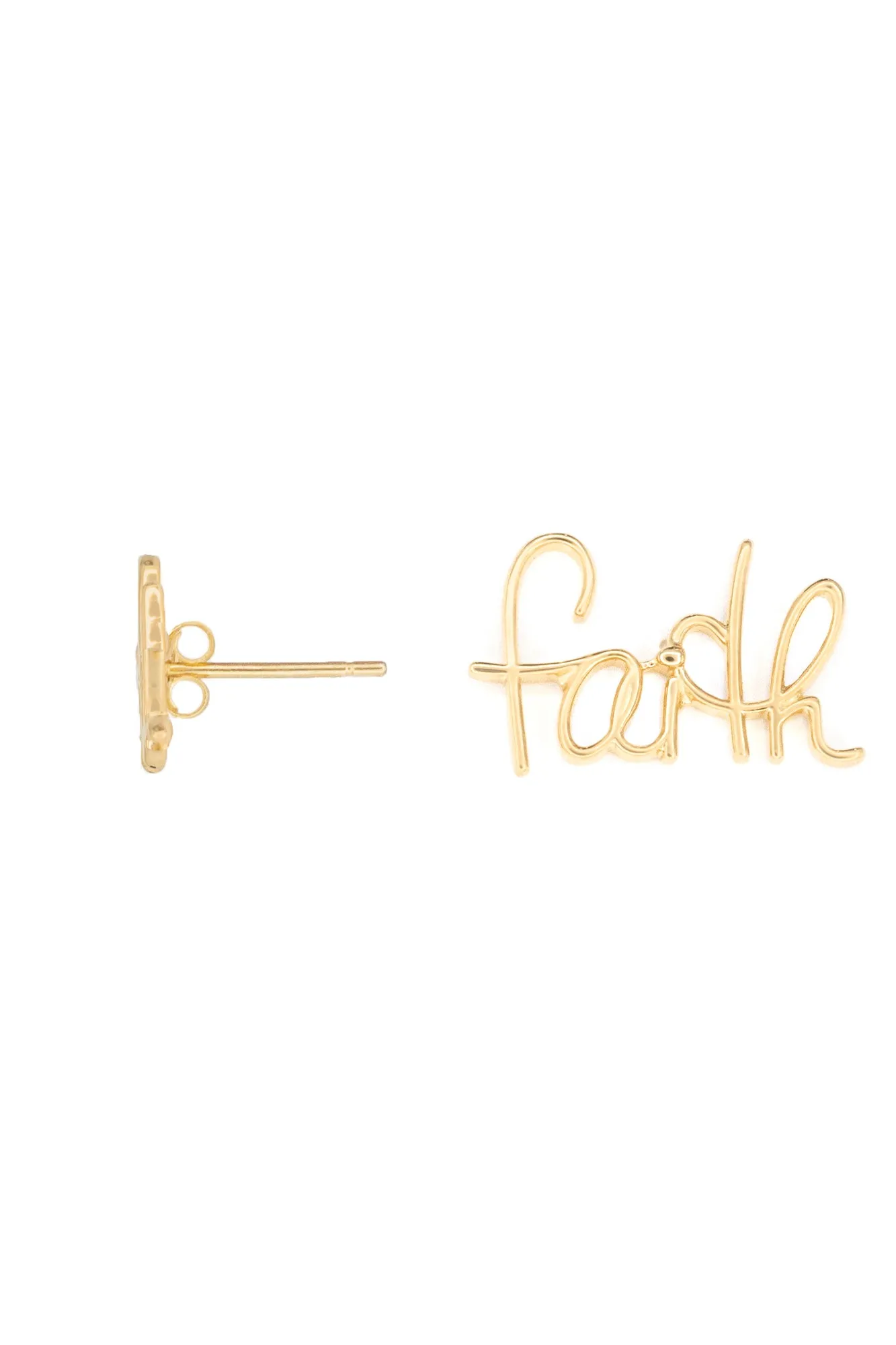 Faith Nameplate Studs