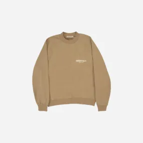 FEAR OF GOD ESSENTIALS CREWNECK SWEATSHIRT OAK