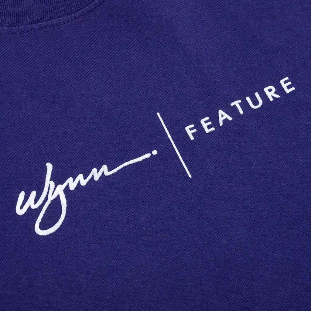 Feature x Wynn Logo Lock Up Tee - Astral Aura Blue