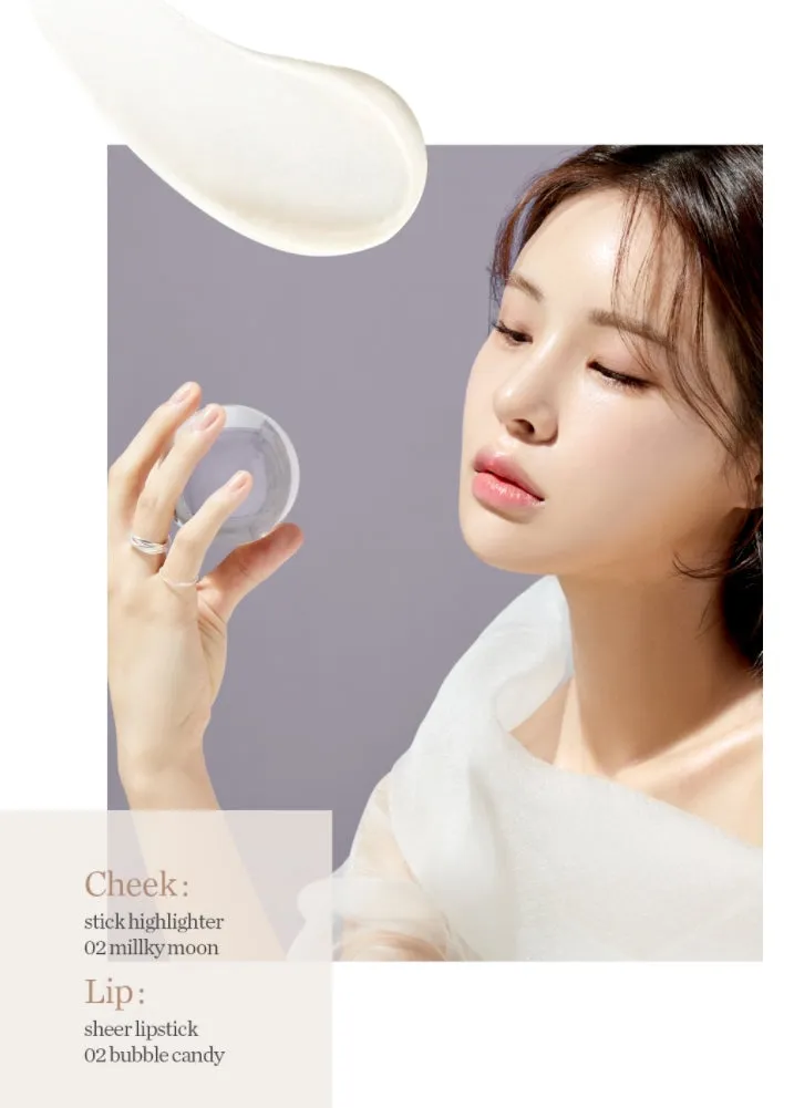 Glint X JEYU Stick Highlighter 02 Milky Moon 7g Facial Glow Shimmer Makeup Beauty Cosmetics