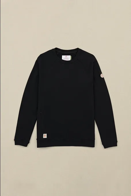 Globe Traveler Crew men's crewneck sweatshirt GB02003000BLK black 