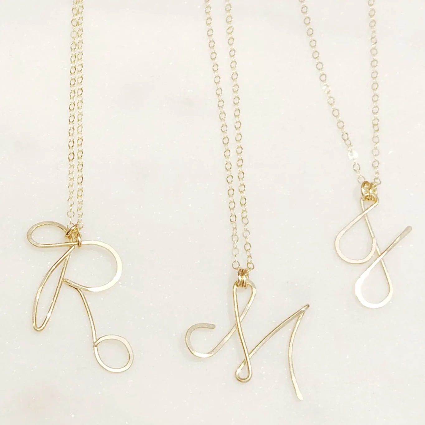 Gold Initial Necklace